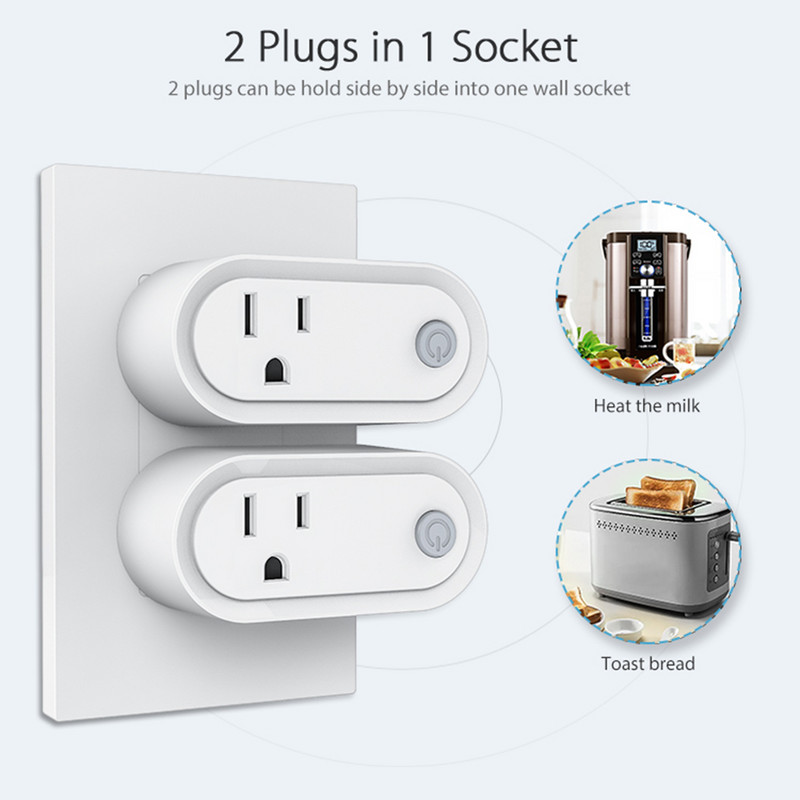 15A NEO Smart Plug Mini US Standard Converter Plug HomeKit și ZigBee 2.4GHz Tuya App Control cu funcție de măsurare a puterii