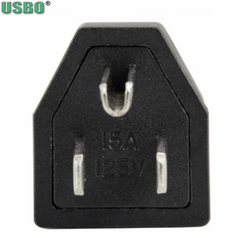 2PCS veleprodajni crni bakreni američki 3 pinski utikač Elcectrical AC 125V 15A američki električni kabel odvojiva industrijska utičnica