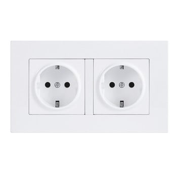 EU 2 Ports Electric DE Socket Two USB Type-C Charging Battery 146x86mm Πάνελ τοίχου Πρόσοψη Για Ευρώπη Γαλλία Κάλυμμα πρίζας σπιτιού