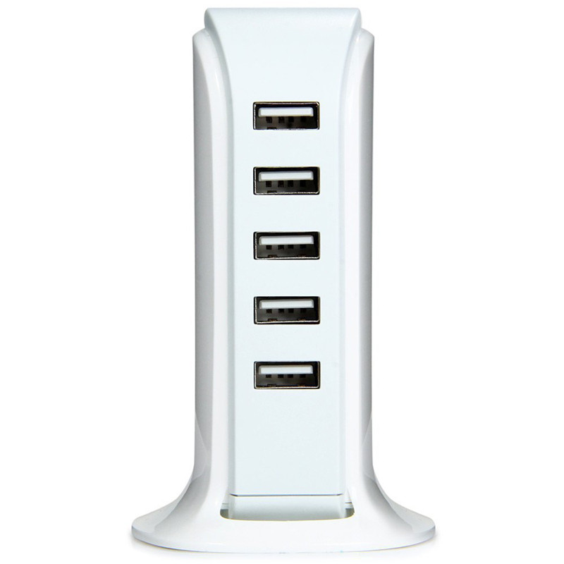 Priză de alimentare Încărcător USB cu 5 porturi Stație de încărcare multi USB Dock Telefon mobil universal Desktop Wall Home Conexiune EU/UK/AU/US