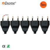 4,0 mm-es EU dugós csatlakozó dugó VDE tápkábel csatlakozó dugó Europ EU dugó lámpatest 2 magos csatlakozó