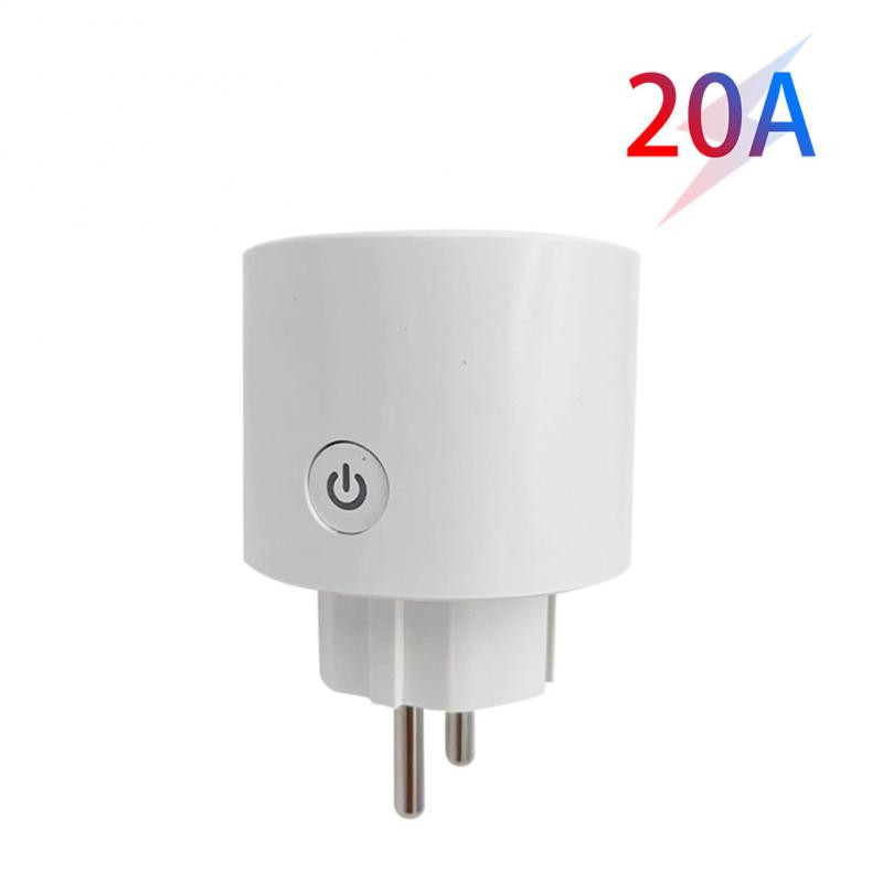 Bezvadu tālvadības ligzdas taimeris Tuya Wifi 20a 16a Eu Plug Balss vadība Viedās ligzdas Atbalsta Alexa Google Home Eu Plug Smart Life