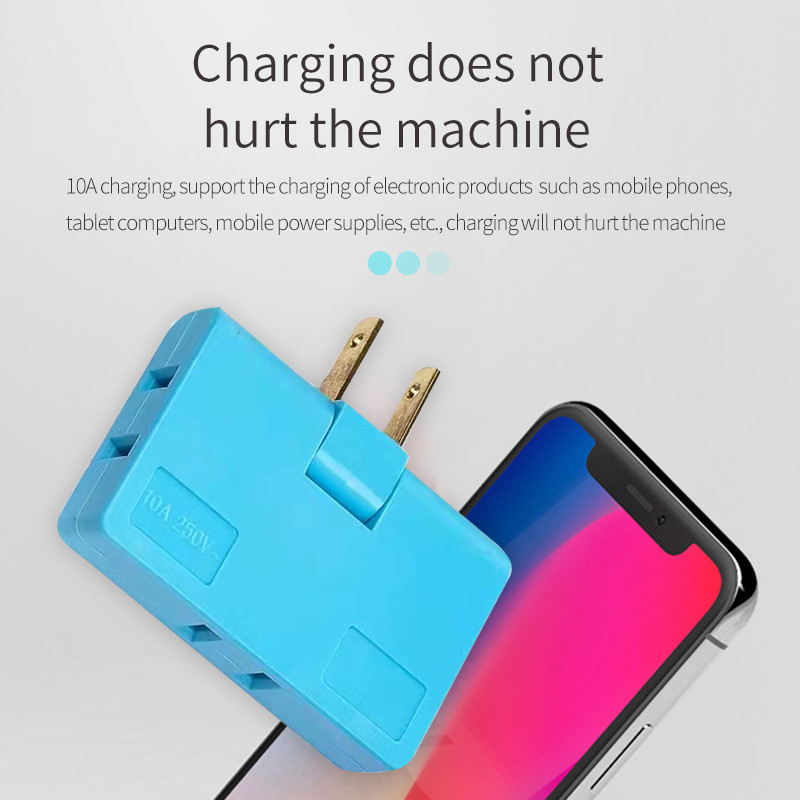 180° rotirajući američki standardni utikač 1 ulaz 3 izlaza Univerzalni praktičan putni adapter Punjač za telefon SAD Kanada Kolumbija Meksiko