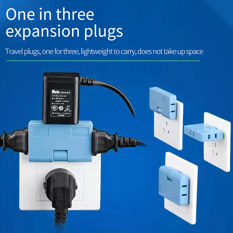 180° rotirajući američki standardni utikač 1 ulaz 3 izlaza Univerzalni praktičan putni adapter Punjač za telefon SAD Kanada Kolumbija Meksiko