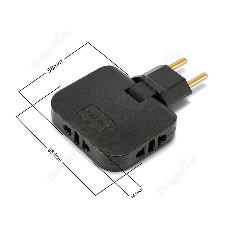 Adaptor de călătorie UE 3 în 1 Priză electrică din SUA la UE Adaptoare de alimentare CA MX US la KR Adaptor de alimentare Convertor de putere Priză CA