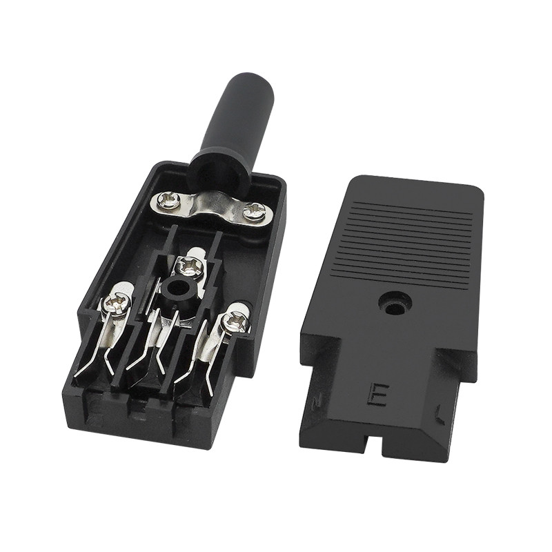 10A 250V crni IEC C13 C14 ženski i muški utikač Ponovni konektor napajanja 3-pinska izmjenična utičnica