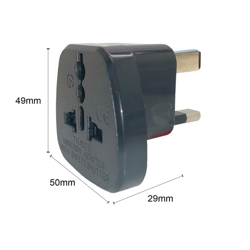 3-kolíkový adaptér do britskej zástrčky, cestovný adaptér striedavého prúdu, medzinárodný adaptér pre EÚ, USA, Austráliu, elektrický, univerzálny, 13A, 250V, 3250W