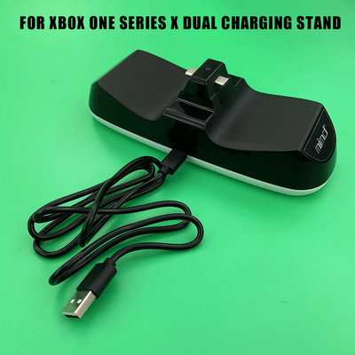 high quality LED Dual Controller Charger Dock Station Stand Charging for X-Series X Controller Charging Stand