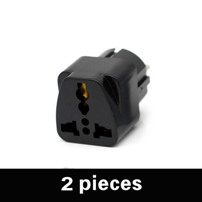 Välismaal reisimiseks ja koduks valge must adapter elektripistik ELi Euroopa pistikupesa muundurile sobib Itaalia Prantsusmaa Hispaania Venemaa jne.