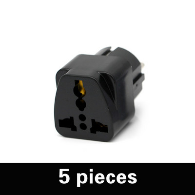 Välismaal reisimiseks ja koduks valge must adapter elektripistik ELi Euroopa pistikupesa muundurile sobib Itaalia Prantsusmaa Hispaania Venemaa jne.