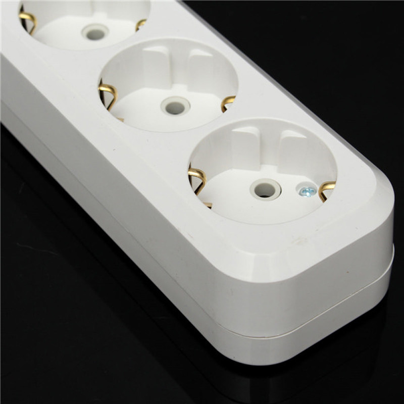 ES standarto vokiško tipo maitinimo juosta 3/4/5 lizdai eilėje plokščio adapterio šviesos jungiklis su viršįtampių apsaugos ilgintuvu