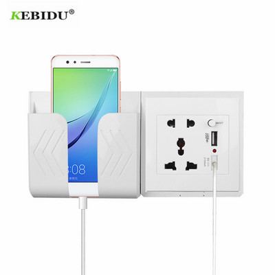 KEBIDU Адаптер за домашно зарядно за стена с двоен USB захранващ контакт с щепсел EU 2 порта Зарядно устройство за захранване с USB изход за зареждане на телефон