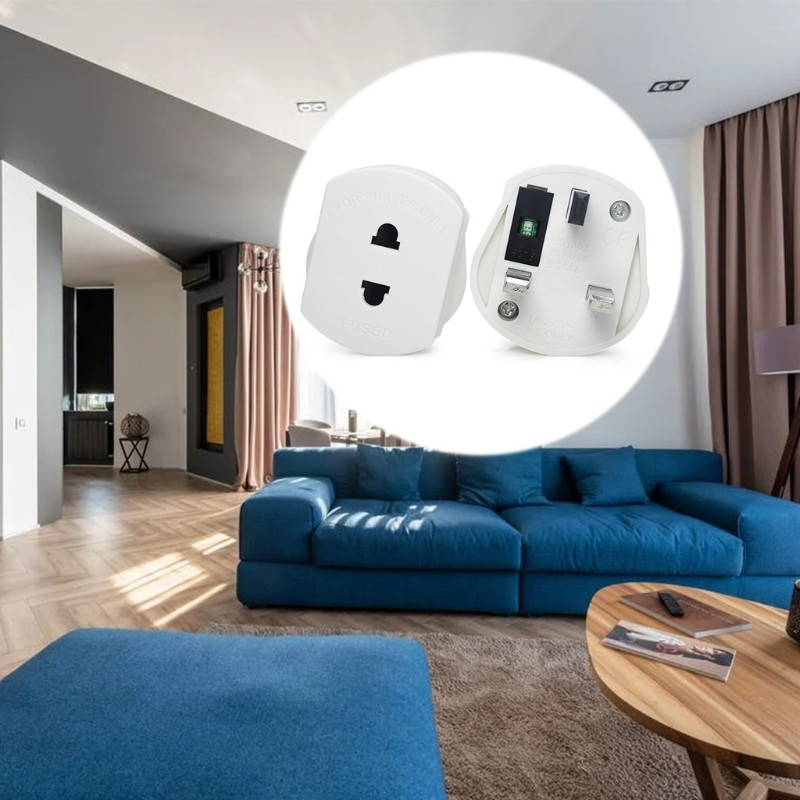 Universalus EU 2 kontaktas JK 3 kontaktų kištukas kintamosios srovės adapteris Kelioninis keitiklis Standartinis įvesties kištukas 1A saugiklis