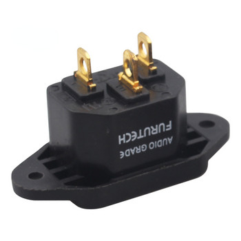 Furutech Tail Seat Plug Позлатен/червен меден захранващ конектор IEC захранващ щепсел Power Tail Interface Filter Inlets Plug