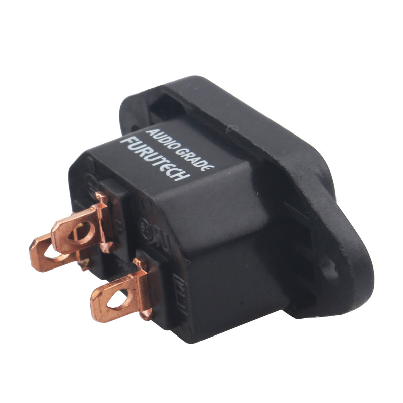 Furutech utikač stražnjeg sjedala Pozlaćeni/crveni bakar Konektor utičnice za struju IEC utikač za struju Sučelje za napajanje Zadnje utikač za ulaze filtra