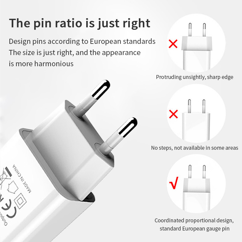 5V1A Europski standardni USB utikač za punjenje Španjolska Mađarska Belgija Portugal Danska Rusija Adapter za napajanje Punjač za mobilni telefon