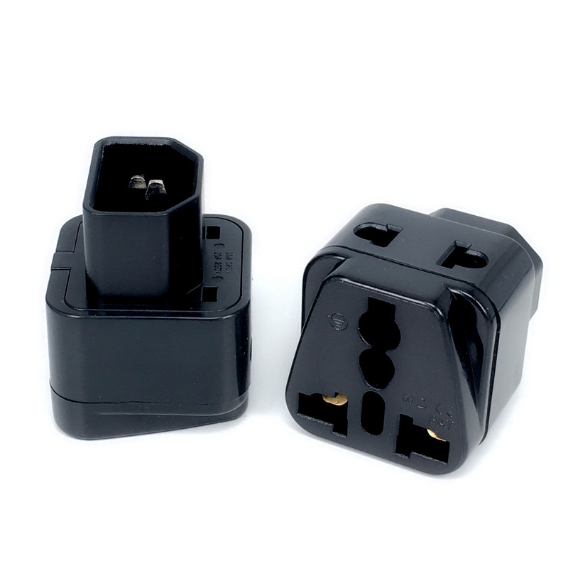 1 PC IEC 320 C14 kištukas maitinimo adapteris PDU/UPS universalus kištukas AU/US/UK/ES maitinimo adapterio kištuko keitiklio lizdas