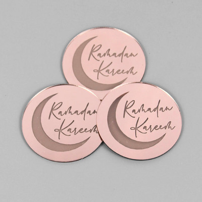 5/10 komada Eid Mubarak akrilni nadjev za kolače Zlatni Ramadan Kareem pokrivač za torte Islamski muslimanski festival Party Cake DIY ukrasi