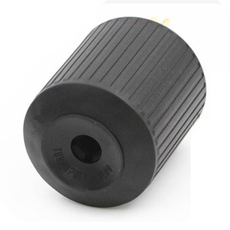 Juodas amerikietiškas 125V 30A NEMA TT-30P TT-30R US Generatoriaus kištukinis lizdas Neišsijungiantis pramoninio maitinimo kištuko lizdas, vidinis laido jungtis