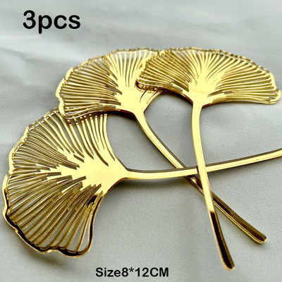 1 set de flori de decorare din frunze de palmier de aur pentru decorarea torturilor din hârtie pentru ziua de naștere, tort de petrecere fericită, palmier auriu, decor boem