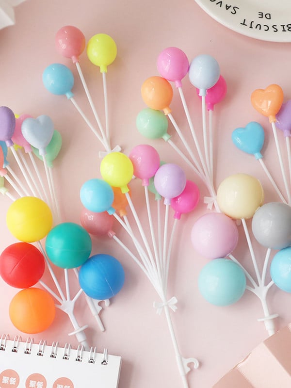 3/5/8 buc colecție de baloane de culoare roz albastru pentru decorarea petrecerilor desert Cadouri minunate pentru ziua de naștere steaguri tort de nuntă