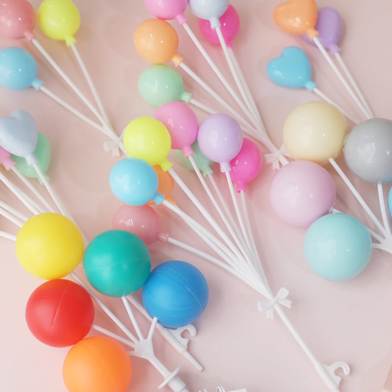 3/5/8 buc colecție de baloane de culoare roz albastru pentru decorarea petrecerilor desert Cadouri minunate pentru ziua de naștere steaguri tort de nuntă