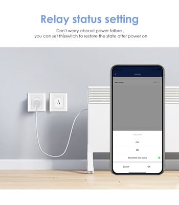 Tuya 10A Smart Plug Tuya Smart Home US/JP/IS WiFi Smart Socket Гласов контрол работи с Smart Life APP Alexa Google Home