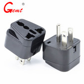 USA Kanada universaalne reisipistiku adapter, tüüp B - teisendage Euroopa Ühendkuningriik India Austraalia Ameerika pistikupesaks - ümmargune lame tihvt - 2 tk