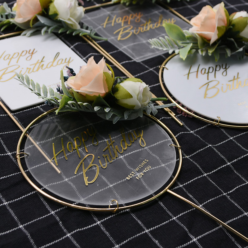 1 τεμ Μεταλλικό κάλυμμα χριστουγεννιάτικου κέικ Τεχνητά λουλούδια Τούρτες για τούρτες για DIY Baby Shower Διακόσμηση πάρτι γενεθλίων Διακόσμηση ψησίματος