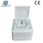 EU európai vízálló ipari váltóáramú elektromos áram EU szabványos dugaszolóaljzat 16A 250V dugaszadapter hosszabbító kábel csatlakozó