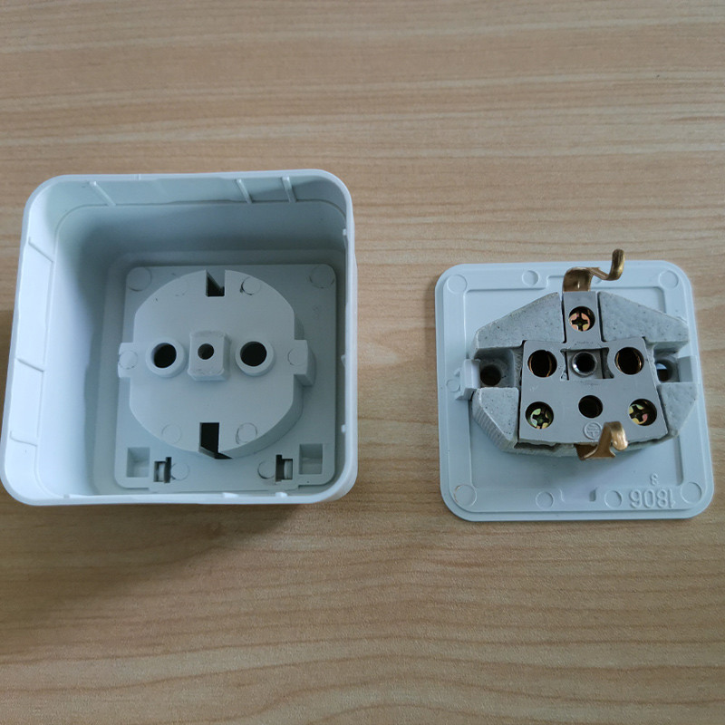 EU európai vízálló ipari váltóáramú elektromos áram EU szabványos dugaszolóaljzat 16A 250V dugaszadapter hosszabbító kábel csatlakozó