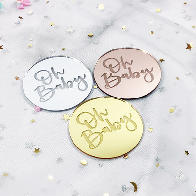 10db szett arany ezüst akril tükör Boldog születésnapot Cupcake Top Cupcakes Kártyabetét Zászló tortadíszek születésnapi partira