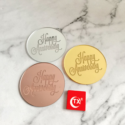 10db szett arany ezüst akril tükör Boldog születésnapot Cupcake Top Cupcakes Kártyabetét Zászló tortadíszek születésnapi partira