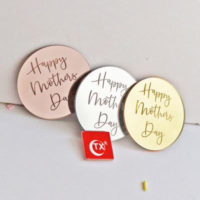 10db szett arany ezüst akril tükör Boldog születésnapot Cupcake Top Cupcakes Kártyabetét Zászló tortadíszek születésnapi partira