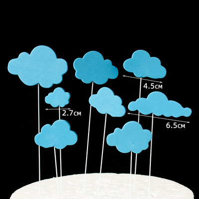 Lennukiteemaline koogikaunistus Multifilm Pilved Lennuk Poisid Palju õnne sünnipäevaks Tassikoogi topper beebipeo küpsetuskaunistused