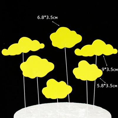 Lennukiteemaline koogikaunistus Multifilm Pilved Lennuk Poisid Palju õnne sünnipäevaks Tassikoogi topper beebipeo küpsetuskaunistused
