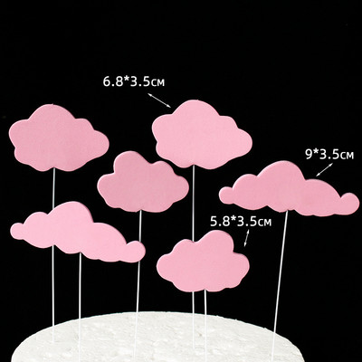 Lennukiteemaline koogikaunistus Multifilm Pilved Lennuk Poisid Palju õnne sünnipäevaks Tassikoogi topper beebipeo küpsetuskaunistused