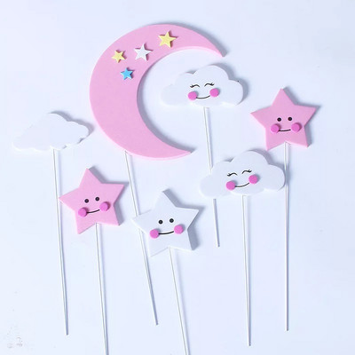 Lennukiteemaline koogikaunistus Multifilm Pilved Lennuk Poisid Palju õnne sünnipäevaks Tassikoogi topper beebipeo küpsetuskaunistused