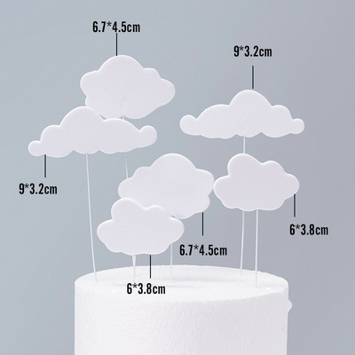 Lennukiteemaline koogikaunistus Multifilm Pilved Lennuk Poisid Palju õnne sünnipäevaks Tassikoogi topper beebipeo küpsetuskaunistused