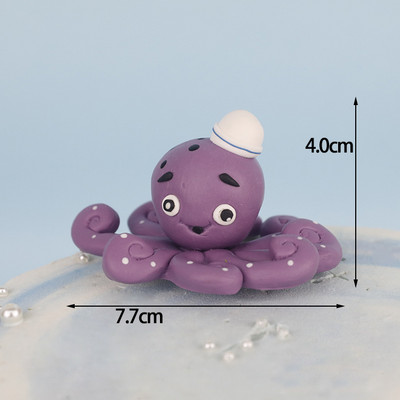 Dekoracija za rođendansku tortu Sirena morska zvijezda školjka Poklopac za tortu Pokrivač za ribu Pod more Pokrivač za tortu Oceanska tema Potrepštine za rođendanske zabave