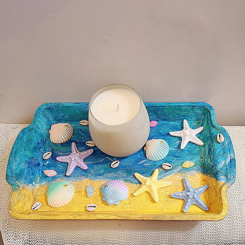Dekoracija za rođendansku tortu Sirena morska zvijezda školjka Poklopac za tortu Pokrivač za ribu Pod more Pokrivač za tortu Oceanska tema Potrepštine za rođendanske zabave