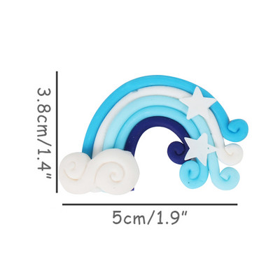 duga višebojni oblak nadjev za cupcake djevojke jednorog rođendanska zabava zastavice za tortu oznaka dekor vjenčanje desert pečenje torte dekoracija