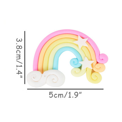 duga višebojni oblak nadjev za cupcake djevojke jednorog rođendanska zabava zastavice za tortu oznaka dekor vjenčanje desert pečenje torte dekoracija