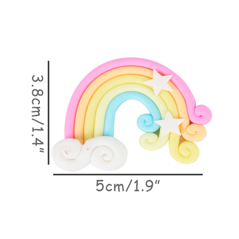 duga višebojni oblak nadjev za cupcake djevojke jednorog rođendanska zabava zastavice za tortu oznaka dekor vjenčanje desert pečenje torte dekoracija