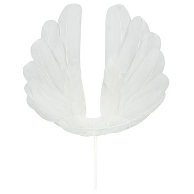 1db aranyos angyalszárny tollas tortafedő baba zuhanyozó gyerekeknek születésnapi parti dekorációs kellékek esküvői desszert torta dekorációs eszközök