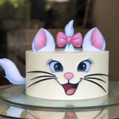 New Cartoon Cat Happy Birthday Cupcake Topper Topper Baby Cat Birthday Cake Topper για διακοσμήσεις τούρτας γενεθλίων γάμου