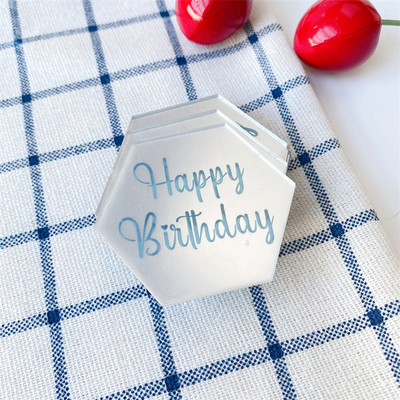 10 vnt. su gimtadieniu torto viršelis Valentino Motinos dienai akrilinis 3D apskritimas torto viršelis, skirtas vestuvių vakarėliui papuošti