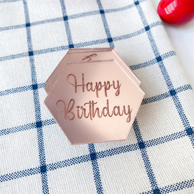 10 vnt. su gimtadieniu torto viršelis Valentino Motinos dienai akrilinis 3D apskritimas torto viršelis, skirtas vestuvių vakarėliui papuošti