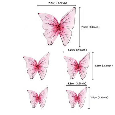 1Set sa zlatnim leptirom Ukras za tortu Sretan rođendan Djevojka Vjenčanje Nevjesta Deserti za kolače Dekoracije za tuširanje djeteta Pokloni