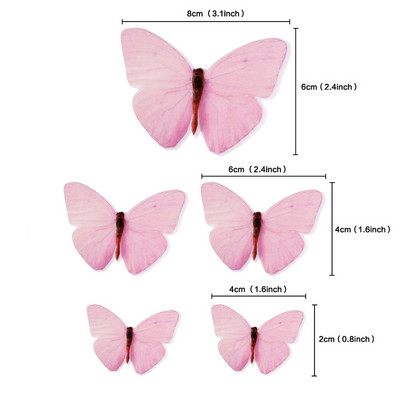 1Set sa zlatnim leptirom Ukras za tortu Sretan rođendan Djevojka Vjenčanje Nevjesta Deserti za kolače Dekoracije za tuširanje djeteta Pokloni